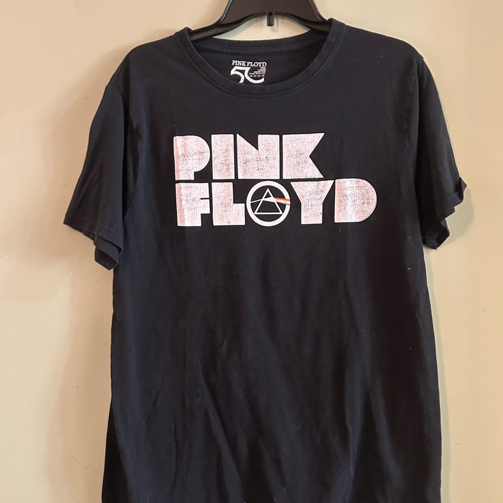 Pink Floyd Black and White Logo Tee